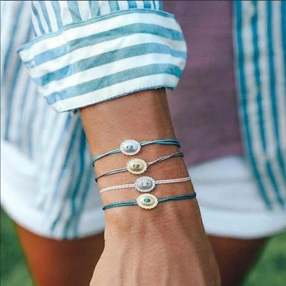 Bracelet Faux Leather Cord Zinc AlloyGem Versatile
